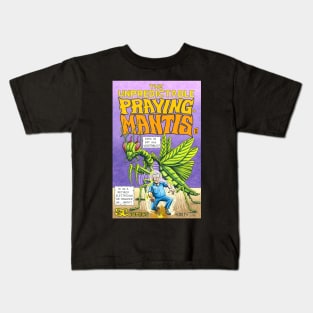 Praying Mantis comic cover Kids T-Shirt